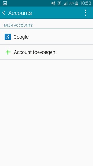 Selecteer Google
