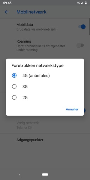Vælg din foretrukne mulighed