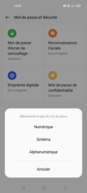 Selectionnez Schéma