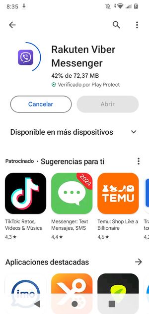 Espere a que el proceso de instalación finalice
