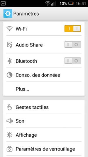 Sélectionnez Plus...