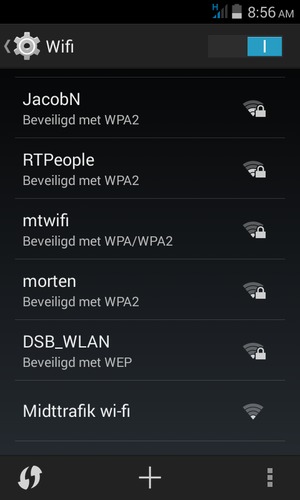 Selecteer het draadloze netwerk waarmee u verbinding wilt maken