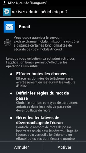 Sélectionnez Activer