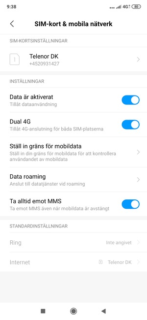 För att byta nätverk om nätverksproblem uppstår, välj Public