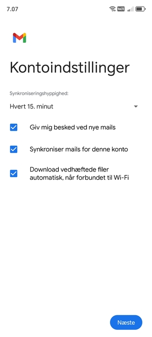 Vælg Næste