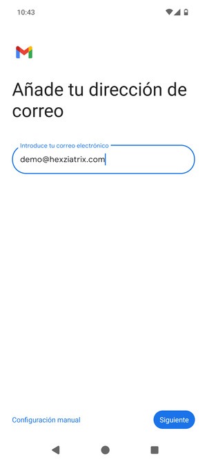 Introduzca su Dirección de correo electrónico y seleccione Siguiente