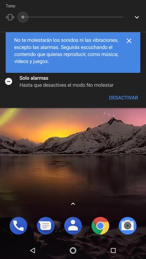 Presione una vez más para modo silencio