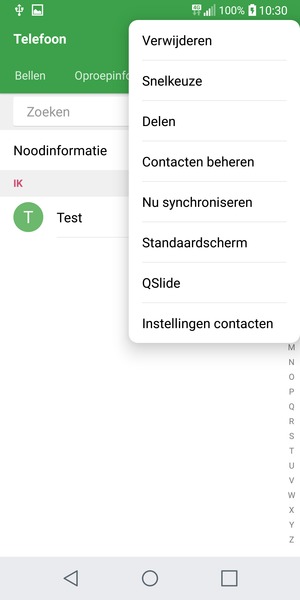 Selecteer Contacten beheren