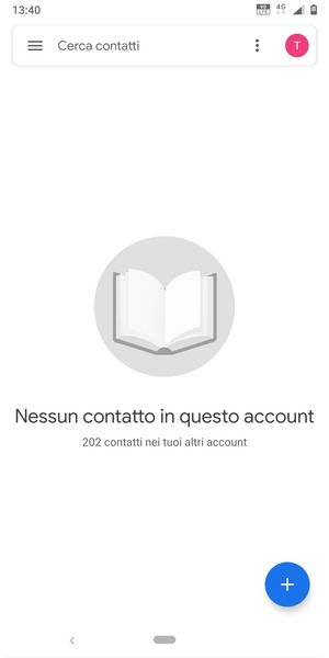 Seleziona il tasto Menu
