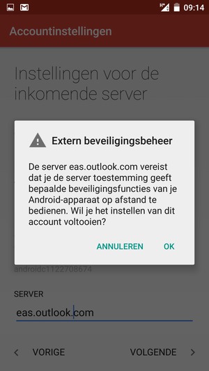 Selecteer OK
