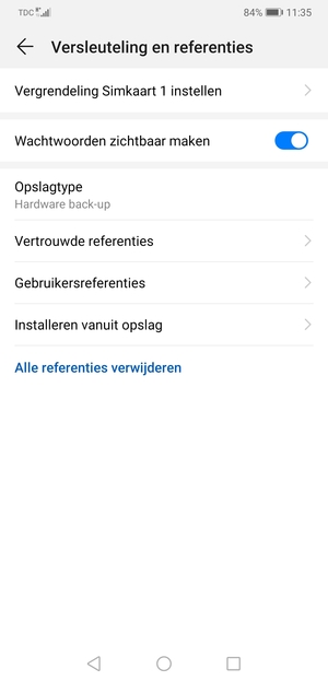 Selecteer Vergrendeling Simkaart instellen