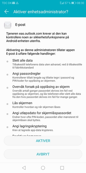 Velg AKTIVER