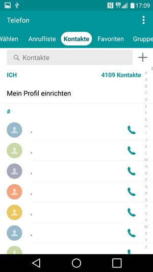Wählen Sie die Menü-Taste