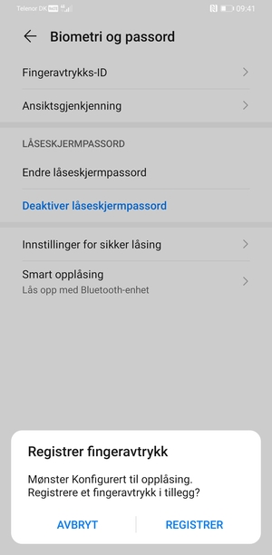 Velg AVBRYT
