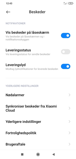 Scroll til og vælg Yderligere indstillinger