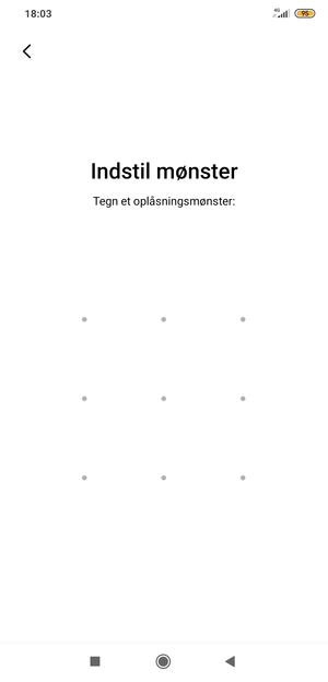 Tegn et oplåsningsmønster