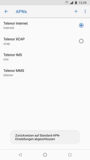 Wählen Sie  Neuer APN