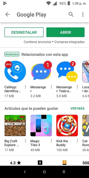 Seleccione ABRIR