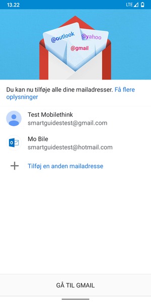 Vælg GÅ TIL GMAIL