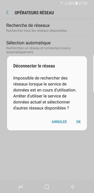Sélectionnez OK