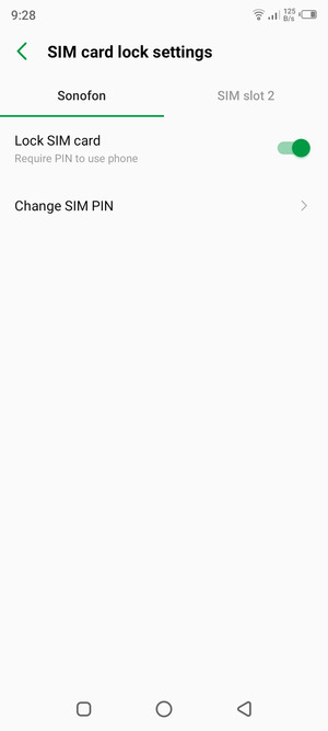 Select Change SIM PIN