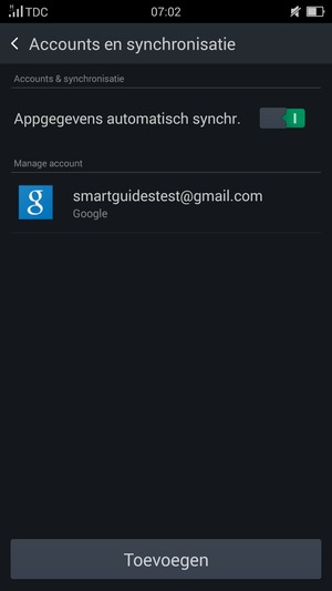 Selecteer uw Google-account