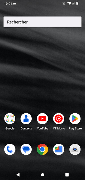 Sélectionnez le bouton Applications récentes
