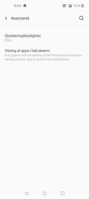Vælg Opdateringshastighed