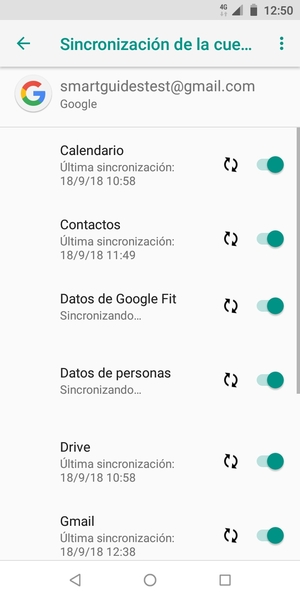 Su información será sincronizada