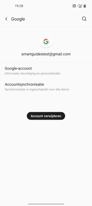 Selecteer Accountsynchronisatie