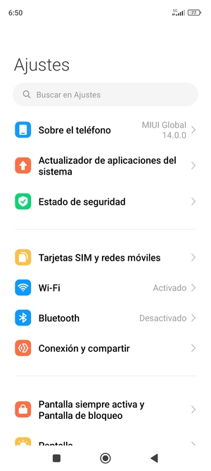 Seleccione Tarjetas SIM y redes móviles