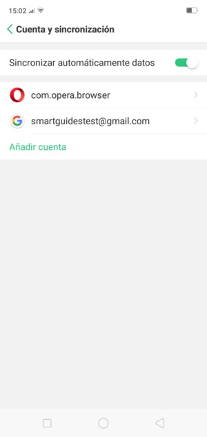 Seleccione su cuenta Google