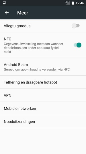 Selecteer Mobiele netwerken