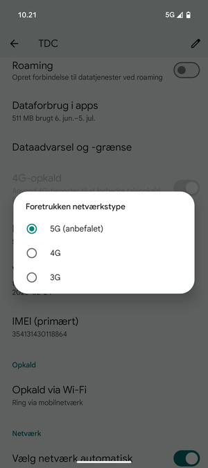 Vælg din foretrukne mulighed