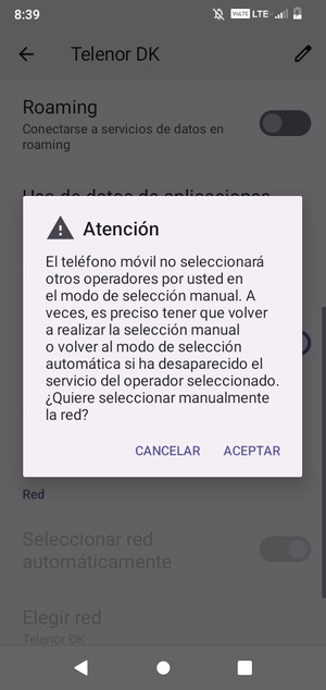 Seleccione ACEPTAR