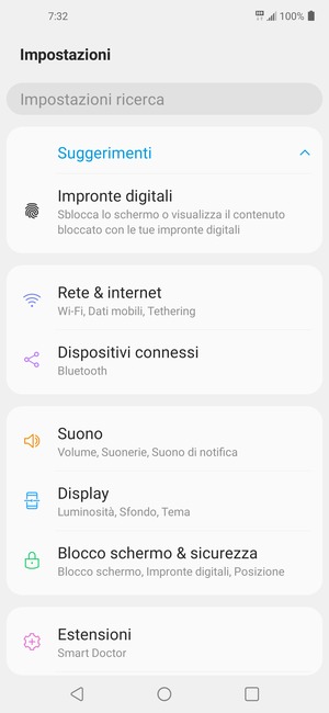 Seleziona Rete & internet