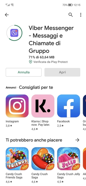 Attendi il completamento del processo di installazione