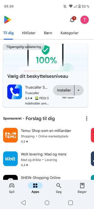 Vælg Søg