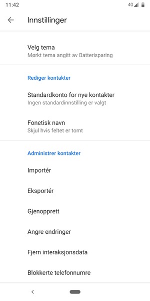 Bla til og velg Importér