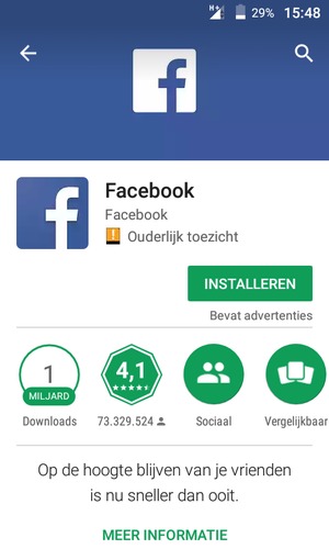 Selecteer INSTALLEREN