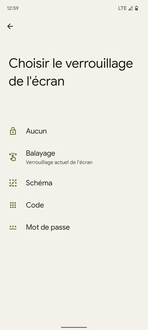 Sélectionnez Schéma