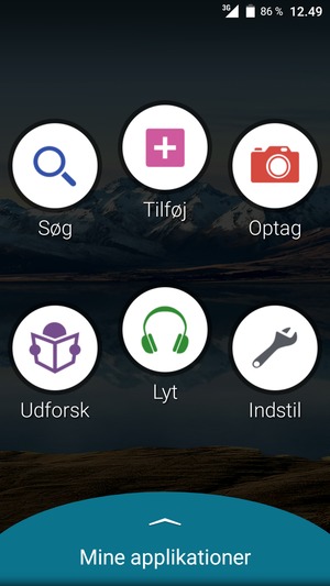Vælg Mine applikationer
