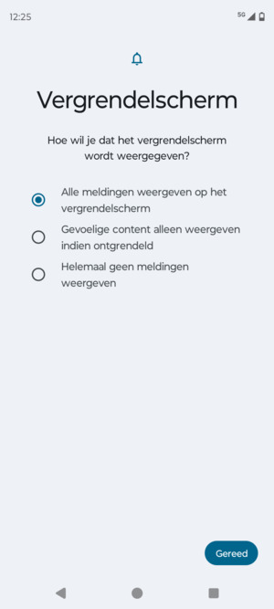 Selecteer uw voorkeursoptie en selecteer Gereed