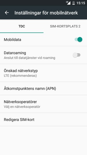 Om du ser denna skärm, välj Public
