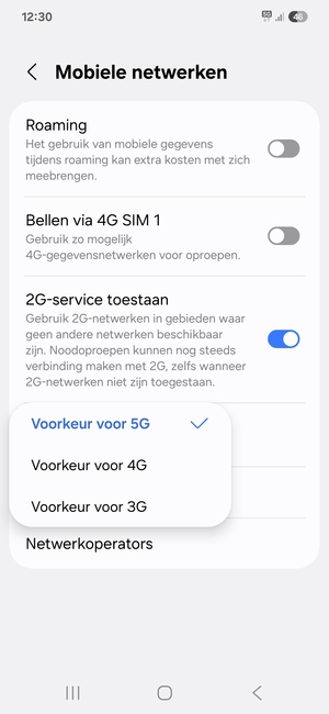 Selecteer uw voorkeursoptie