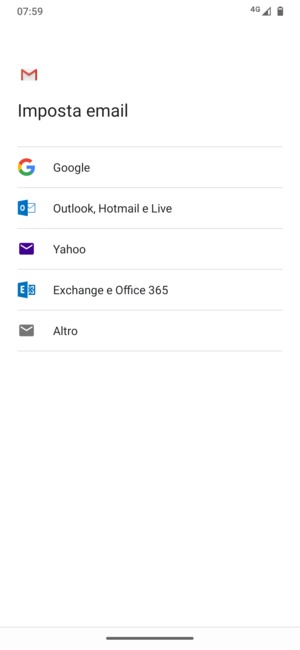 Seleziona Outlook, Hotmail e Live