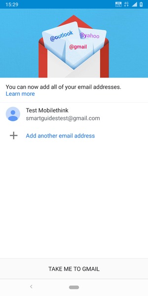 Select TAKE ME TO GMAIL