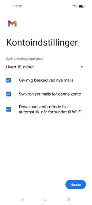 Vælg Næste