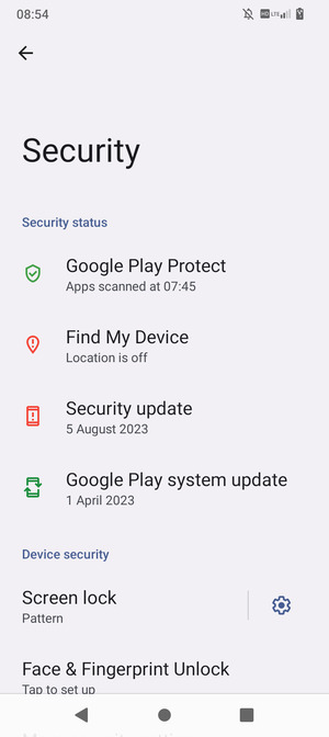 Your phone is now secure with a screen lock
