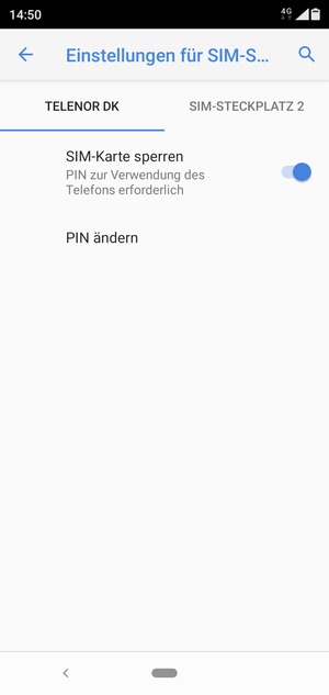 Wählen Sie Public und PIN ändern